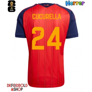 Spanien Marc Cucurella #24 Hjemmebanetrøje VM 2026 Kort ærmer
